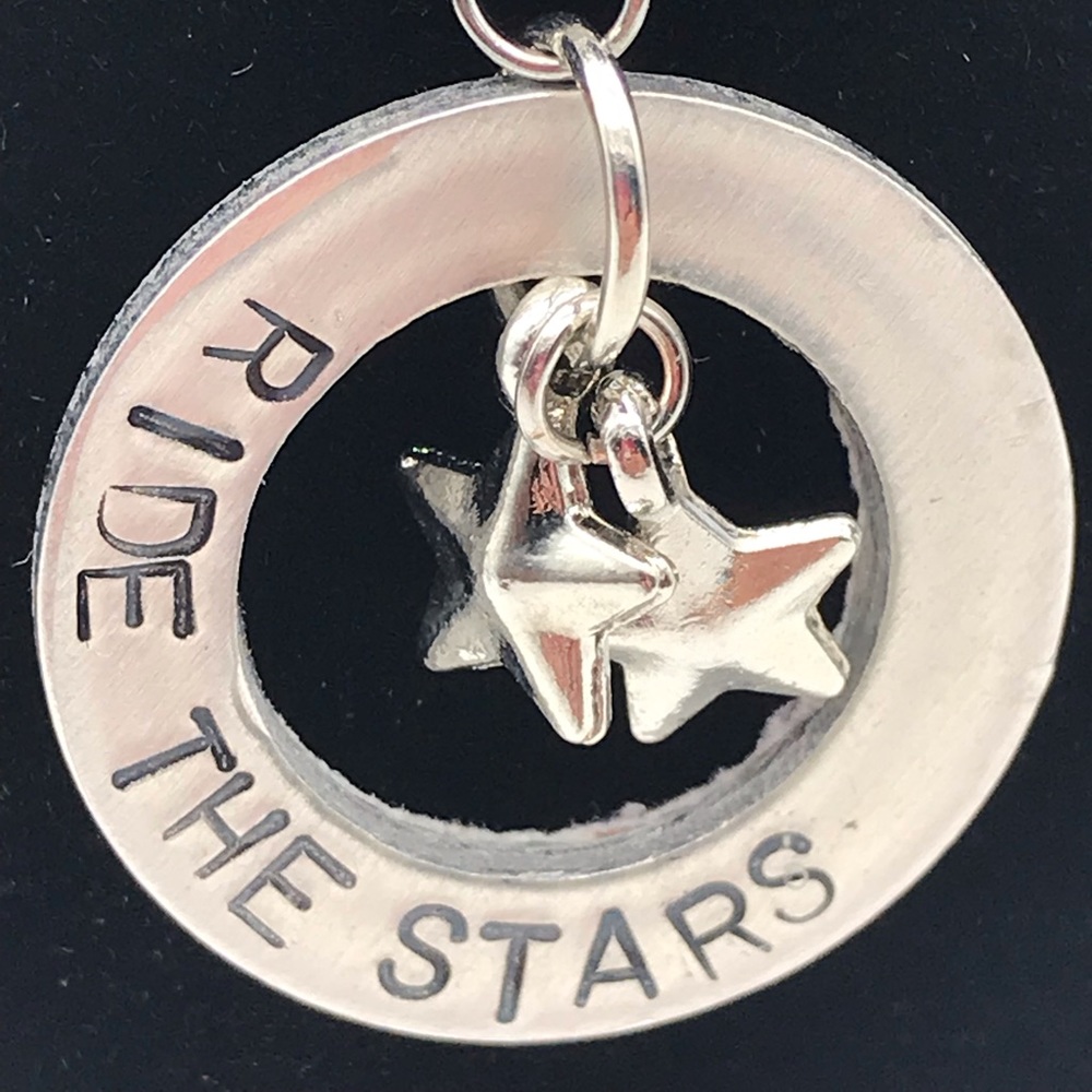 Unique hand-stamped one-of-a-kind necklace